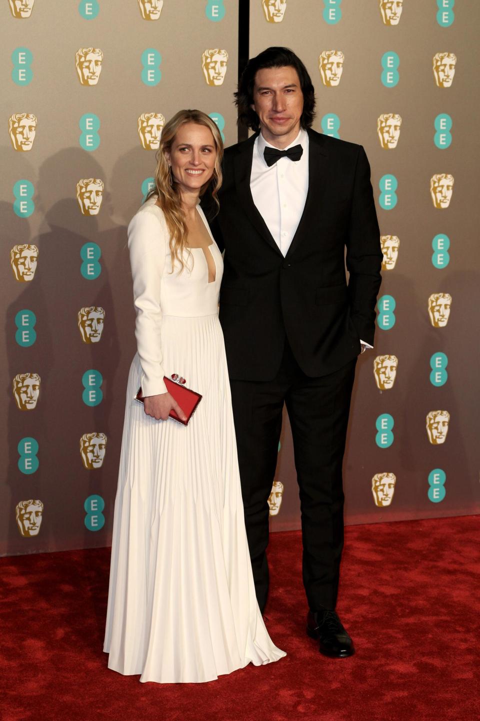 Adam Driver and Joanne Tucker at the EE British Academy Film Awards 2019 In London, UK.