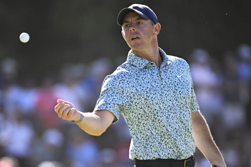 Rory McIlroy, the defending champion of the Tour Championship, is a favorite to win the title again in 2023. File Photo by Alex Gallardo/UPI