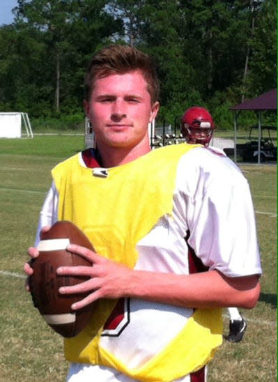 Taylor Jackson while a quarterback at South Effingham High School.