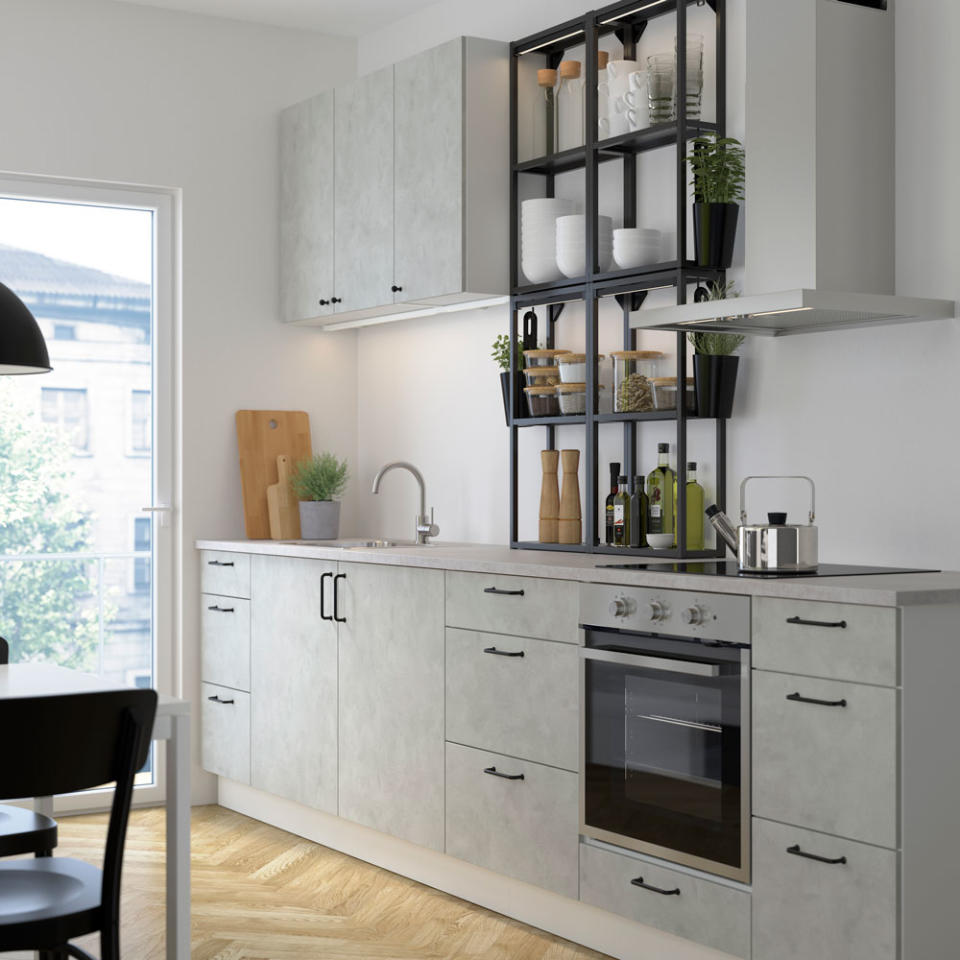 <p> If painting is not enough to change the look, you can replace doors and drawer fronts. Rather than buy a whole new fitted kitchen at a cost that could mean remortgaging the house, we're talking about using budget kitchen ideas to make a world of difference. </p> <p> 'Try mixing patterned and plain doors to achieve a design scheme with contrasting detailing,' recommends Monica Born, Co-Founder, Superfront. 'If you have a kitchen island, why not go for a bold patterned front, allowing it to stand out from the rest of the room.' </p>