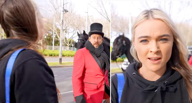 Vegan activist Tash Peterson hits Melbourne streets