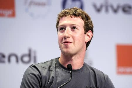 Facebook founder and CEO Mark Zuckerberg attends the eG8 forum in Paris, May 25, 2011. REUTERS/Gonzalo Fuentes