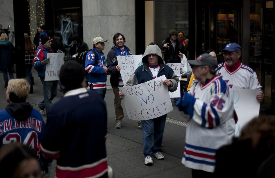 1. Lockout III — No hockey fan needs a Don Fehr history lesson. Everyone knows. Led by commissioner Gary Bettman, the owners locked out the players for almost half a season in 1994-95, but failed to lock down the details. Then they locked out the players for a full season in 2004-05 and got a salary cap, but failed to lock down the details again. Now they have locked out the players once more — for almost half a season, so far — and are determined to lock down the details this time. But in trying to idiot-proof their system, they look like idiots.