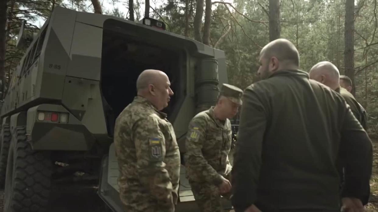 Screenshot: video of the Commander-in-Chief Syrskyi