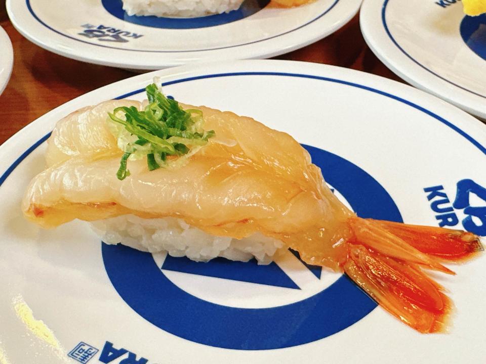 醃漬大生鮮蝦。圖片來源：藏壽司