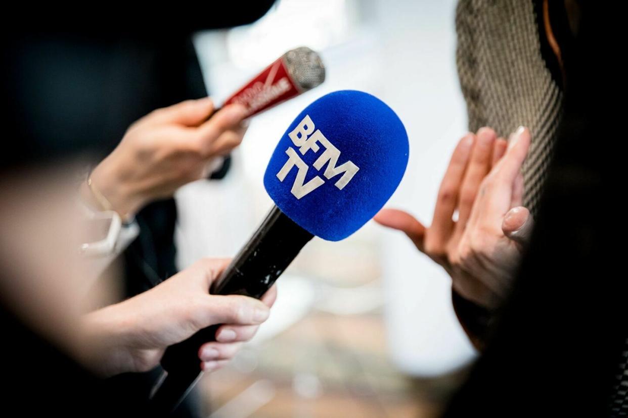 Après RFI, TF1 et France 24, BFMTV est ciblée à son tour par une opération de désinformation russe.  - Credit:Chang Martin/SIPA