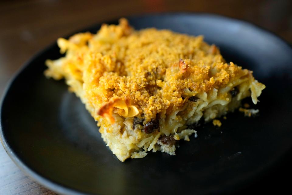 The sweet noodle kugel, a recipe by Hudi Rapoport, is shown Aug. 30 at Deli on Crown in the Peltz Center For Jewish Life at 2233 W. Mequon Road in Mequon.