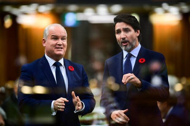 Both Conservative Leader Erin O'Toole, left, and Prime Minister Justin Trudeau have struggled with stagnant poll numbers for months.