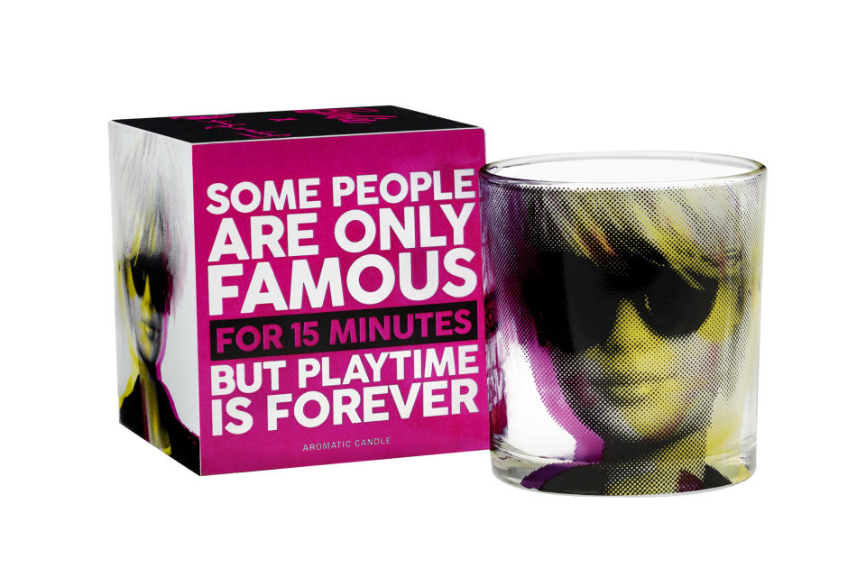 A mug from the Barbie and Andy Warhol collection to be sold exclusively through Ron Robinson.