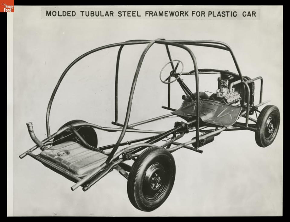 Modelo de la estructura metálica del Soybean Car