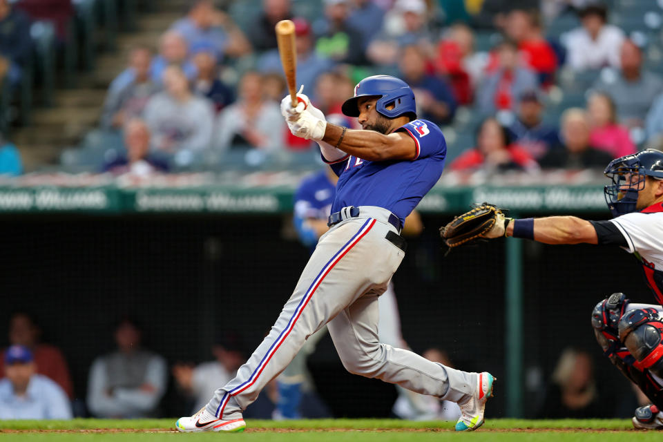 Texas Rangers third baseman Ezequiel Duran (70) is making a fantasy impact