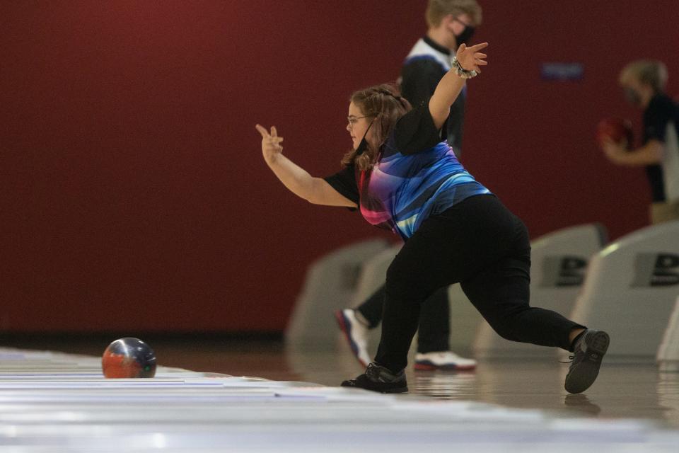 Katie Price is stepping into a bigger role this year for the Seaman girls bowling team. Earlier this year, she set a program record with a 750 series at the Lawrence Free State tournament.