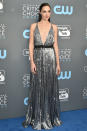 <p>Gal Gadot reminded us why she’s our style muse of the moment as she donned a metallic-hued dress by Prada for the evening. <em>[Photo: Getty]</em> </p>