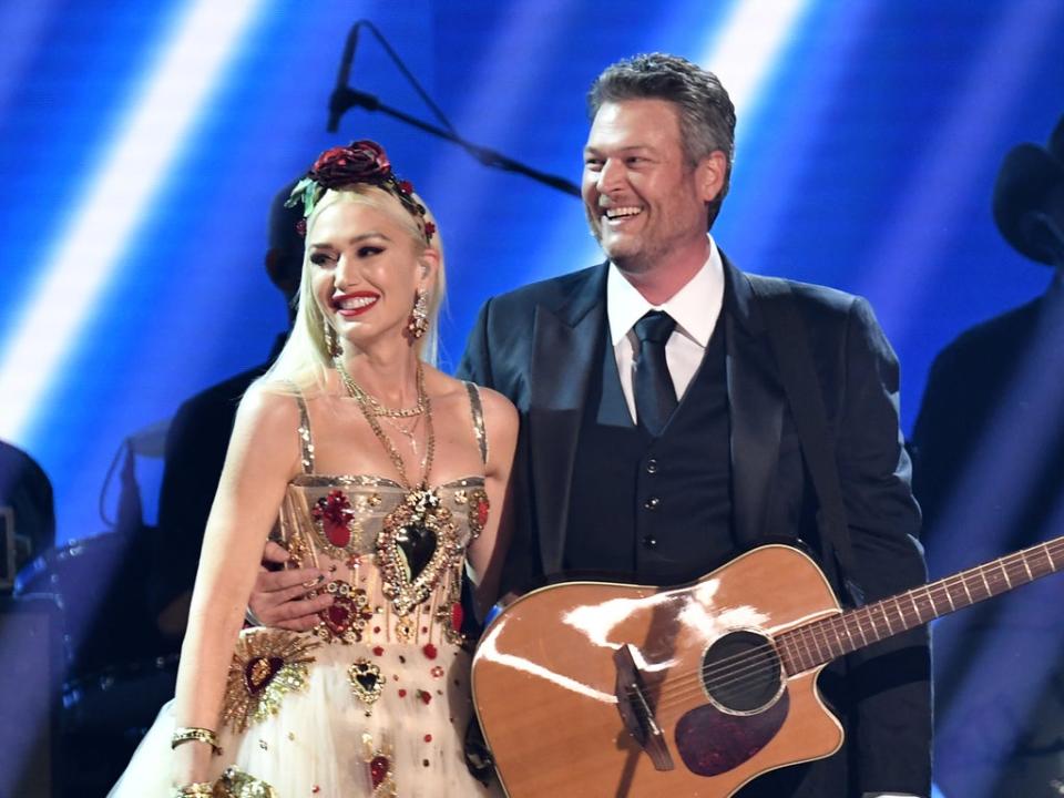 Gwen Stefani and Blake Shelton at the 62nd Annual Grammy Awards (Rob Latour/Shutterstock)
