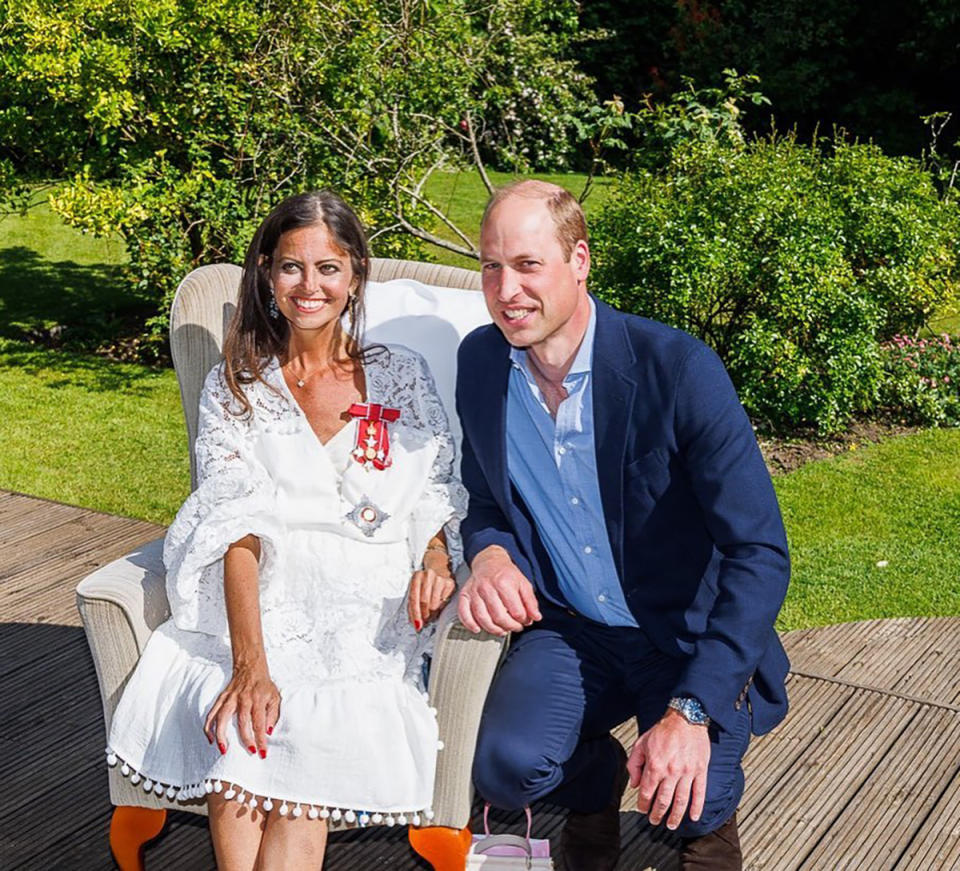 Dame Deborah James and Prince William