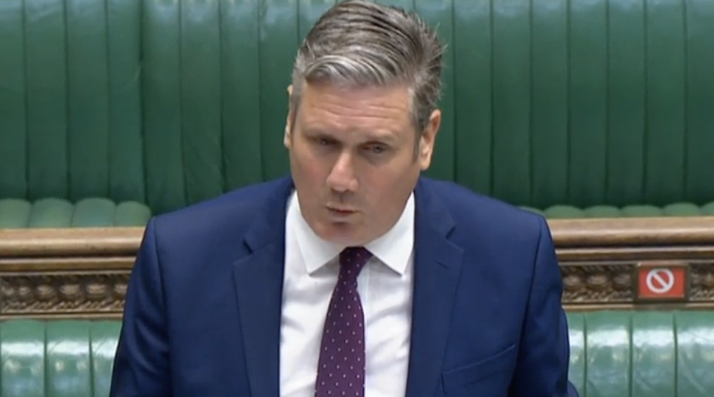 Keir Starmer: 'That he [Johnson] won’t answer it in the House hardly inspires confidence in his plan.' (Parliamentlive.tv)