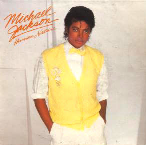 A lemony-yellow vest and bow tie was the chosen getup for the single, Human Nature.