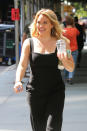 <p>The <em>Younger</em> star sure was thirsty as she strolled the streets of New York! (Photo: AKM-GSI) </p>