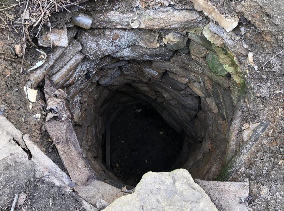 A 10-foot hand-dug well at the historic Blick Plantation in Brunswick County, Virginia.