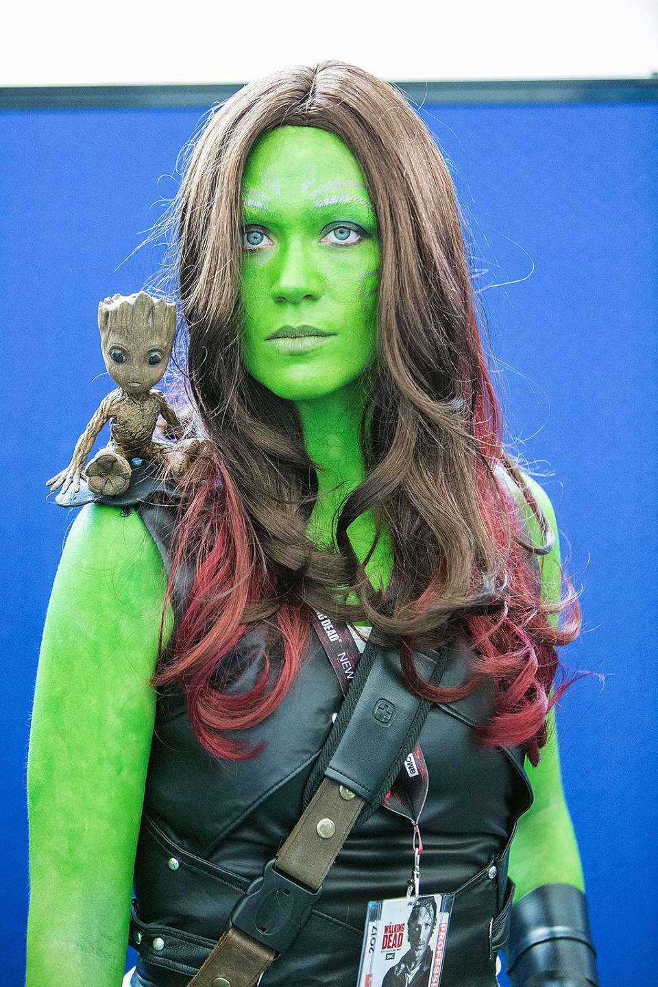 Gamora and Baby Groot