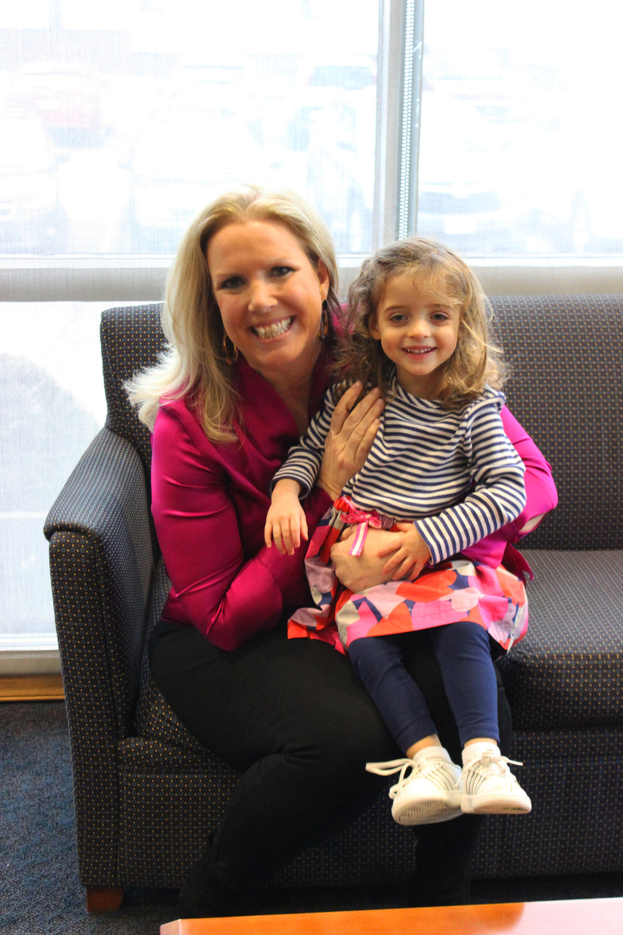 Liz Smith, a nurse from Massachusetts, adopted her now 2-year-old daughter Gisele after meeting the premature baby in her own hospital. Gisele didn’t have visitors for five months. (Photo: Franciscan Children’s Hospital)