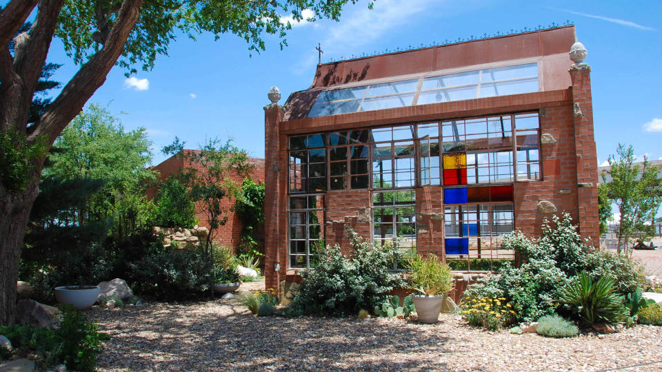 Old Greenhouse Behind A Building In Downtown Lubbock, Texas, USA - Image.