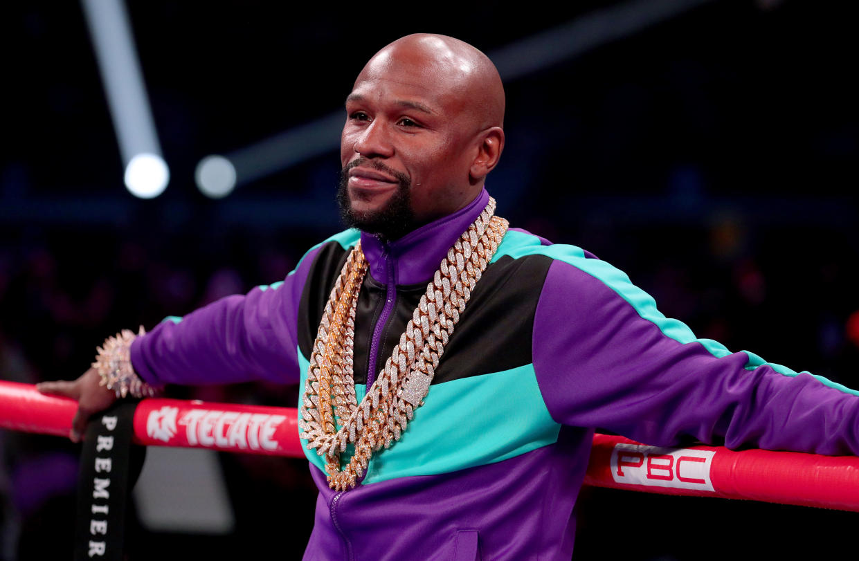 If Floyd Mayweather Jr. is just blowing smoke about coming out of retirement next year, it won't be the first time. (Photo by Tom Pennington/Getty Images)
