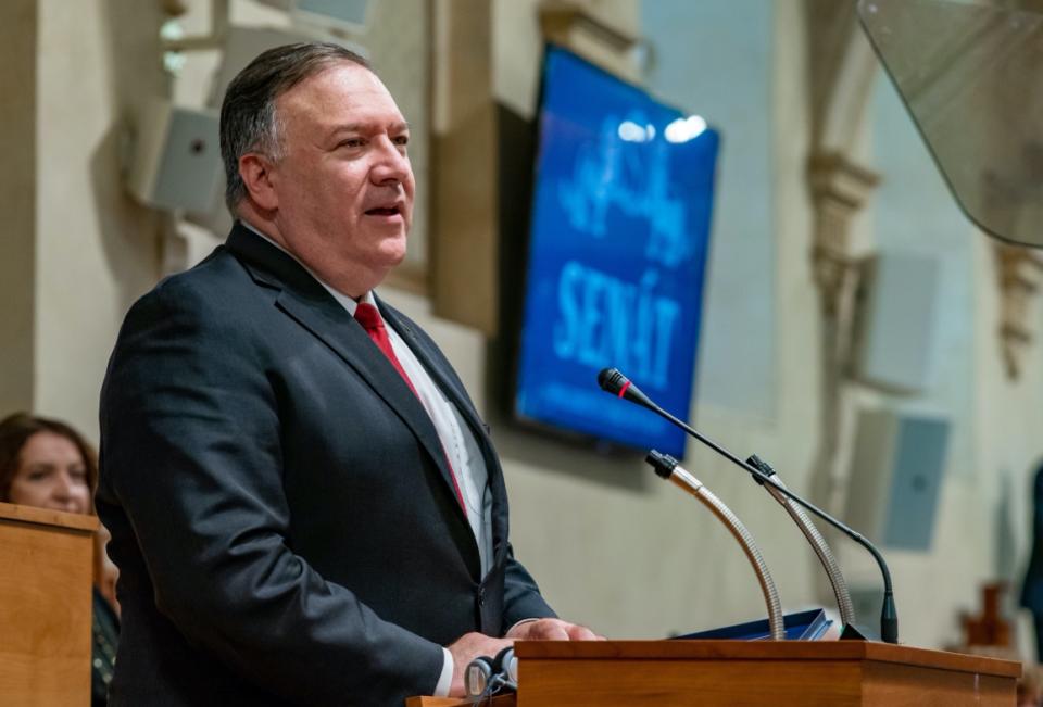 美國國務卿蓬佩奧（Michael Pompeo）於當地9日發表聲明，宣布國務院將解除一直以來美國內部對台往來施加的自我限制。此舉一出，多名政治人物紛紛傳達支持聲音。   圖：翻攝自Secretary Pompeo推特（資料照）