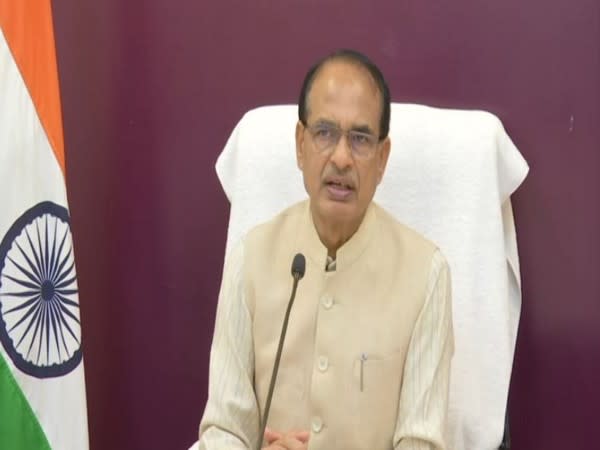 Madhya Pradesh Chief Minister Shivraj Singh Chouhan attending video conference on Wednesday. (Photo/ANI)