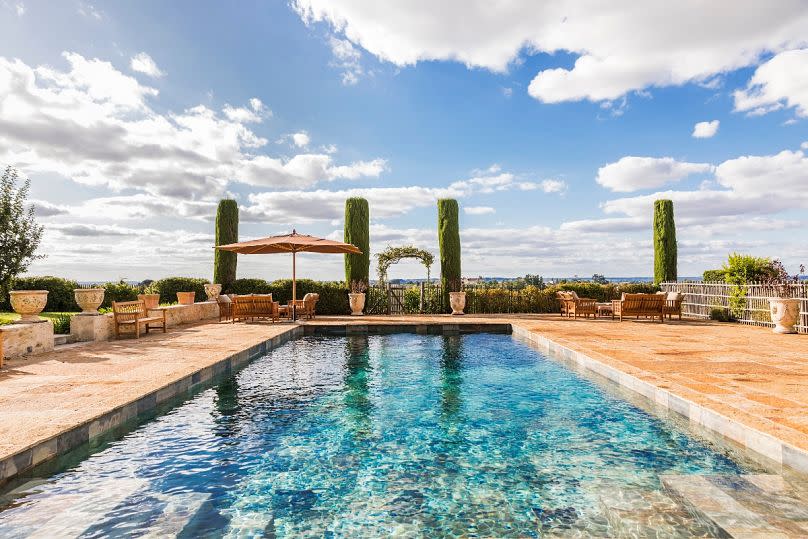 Dive in! After lunch and a wine tasting, The Keys of Troplong Mondot's pool is very inviting