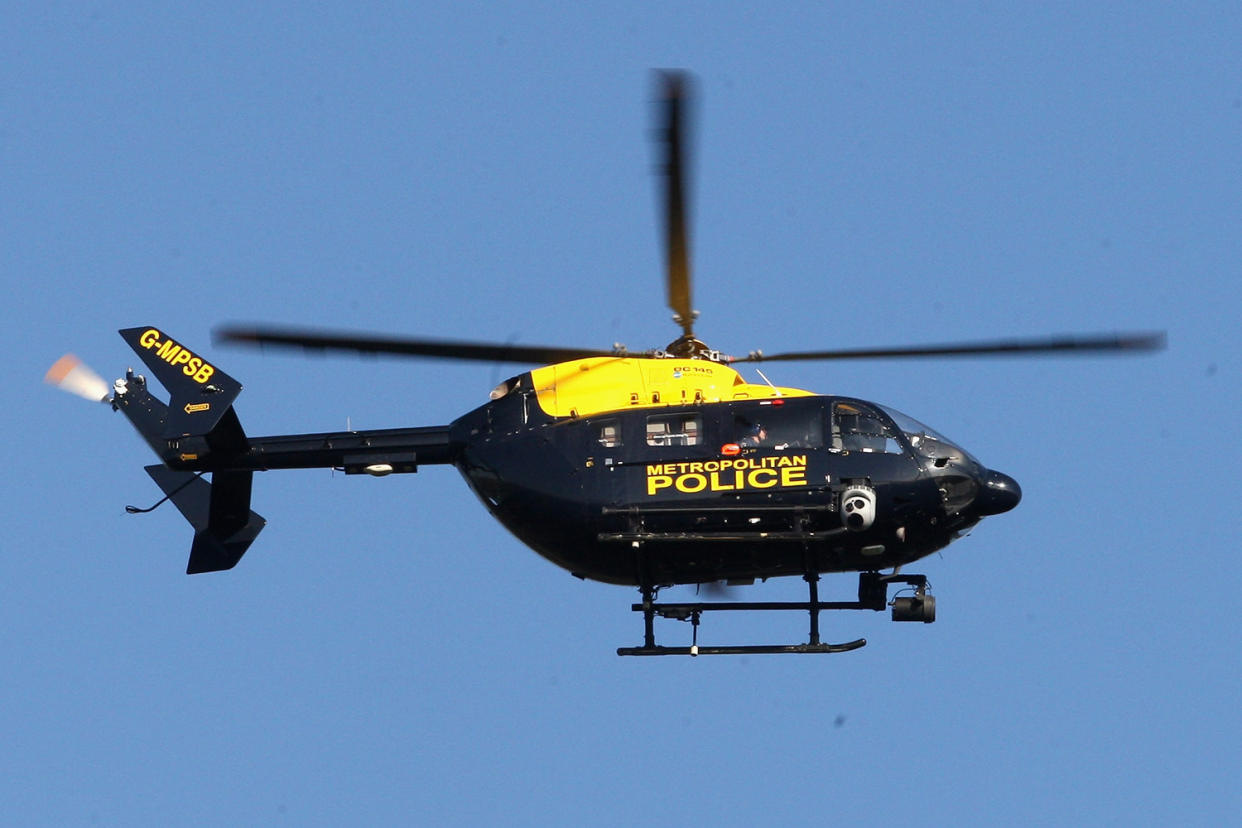 The boy was arrested for shining a laser pen at the helicopter (Chris Jackson/Getty Images): Chris Jackson/Getty Images