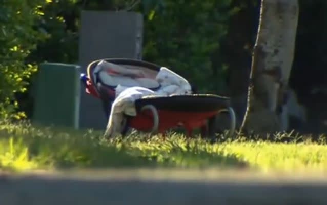 A crime scene has been established around the Watheroo Place home where the two-month old girl was fatally stabbed. Source: 7 News.