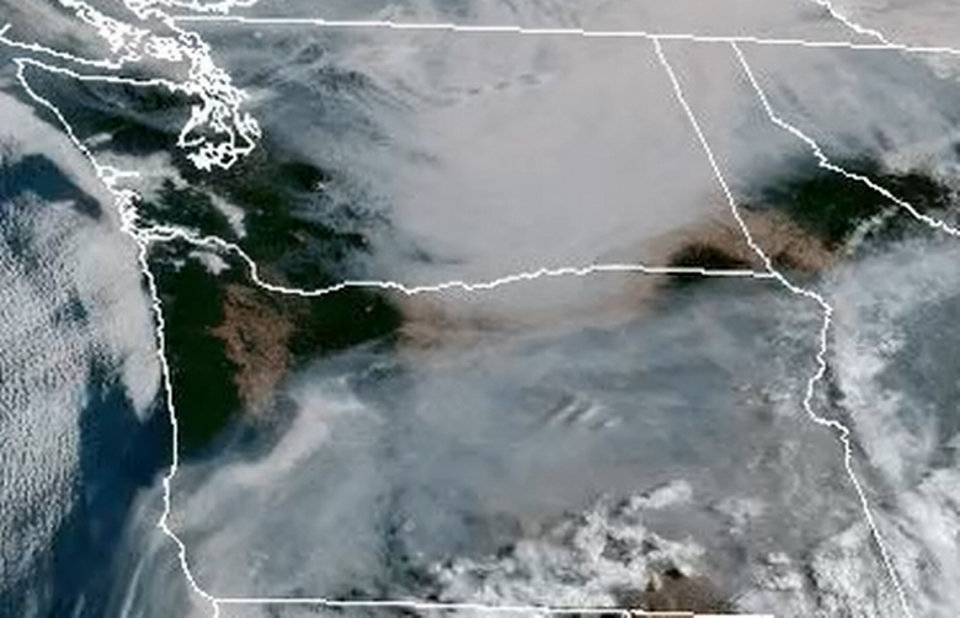 The Tri-Cities was choking under smoke moving south from Canada on Saturday, Aug. 19, 2023.