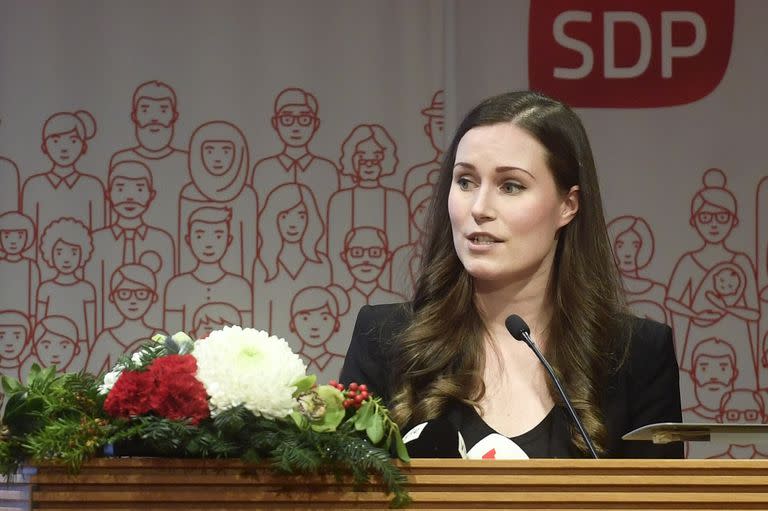 Sanna Marin, de 34 años y perteneciente al partido Social Demócrata, fue nominada al cargo ayer