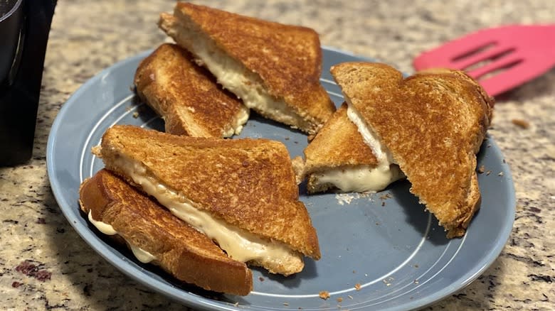 Grilled cheeses made with new Kraft Singles