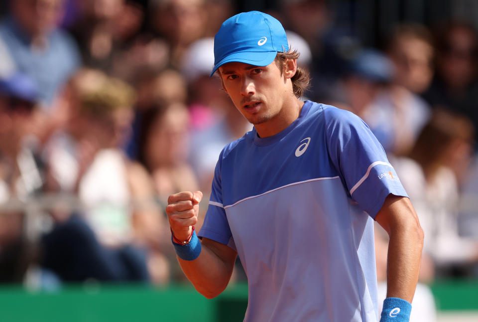 Alex de Minaur at the Monte Carlo Masters.