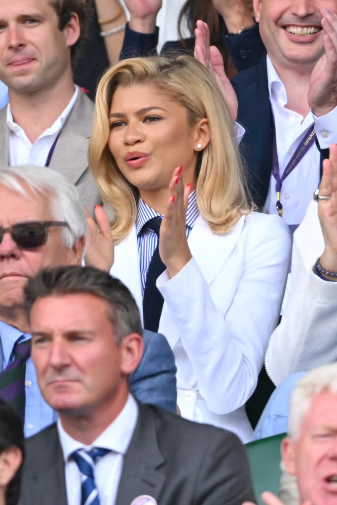 Zendaya disfruta del último día de actividades en el estadio de Wimbledon