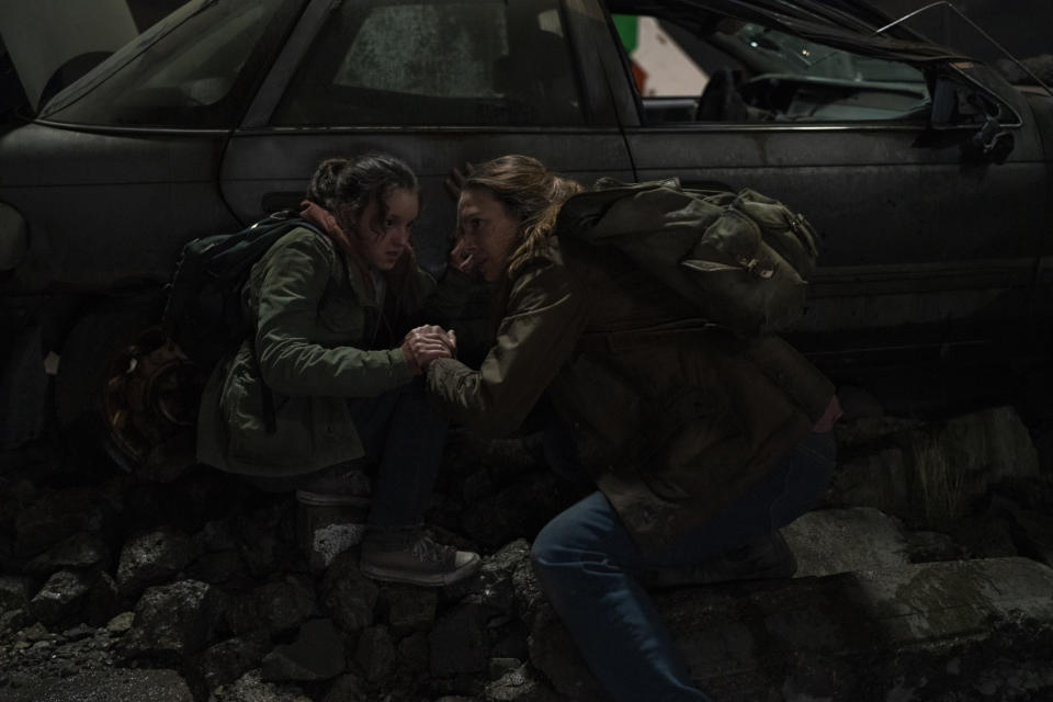 Bella Ramsey and Anna Torv in HBO's The Last of Us (Liane Hentscher/HBO)
