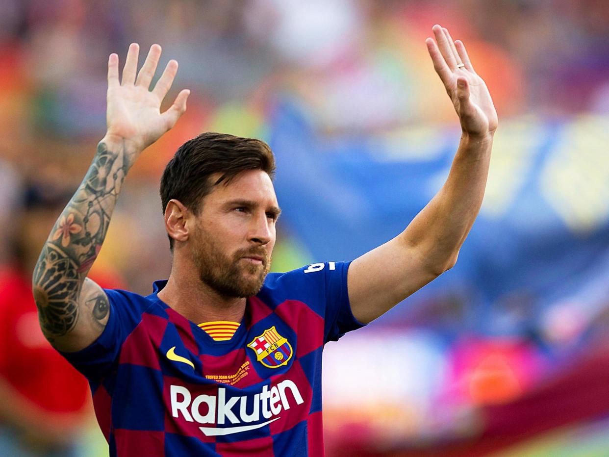 FC Barcelona's Argentinian forward Lionel Messi: EPA