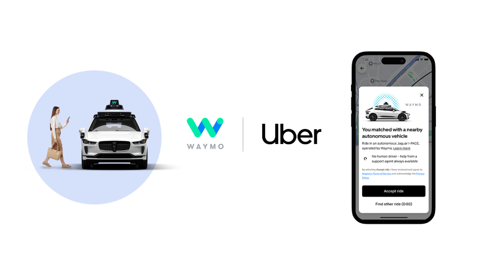 Así se ve el mensaje de Waymo