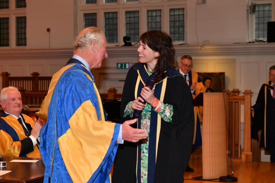 The Prince of Wales and composer Anna Meredith (RCM/Christodoulou/PA)