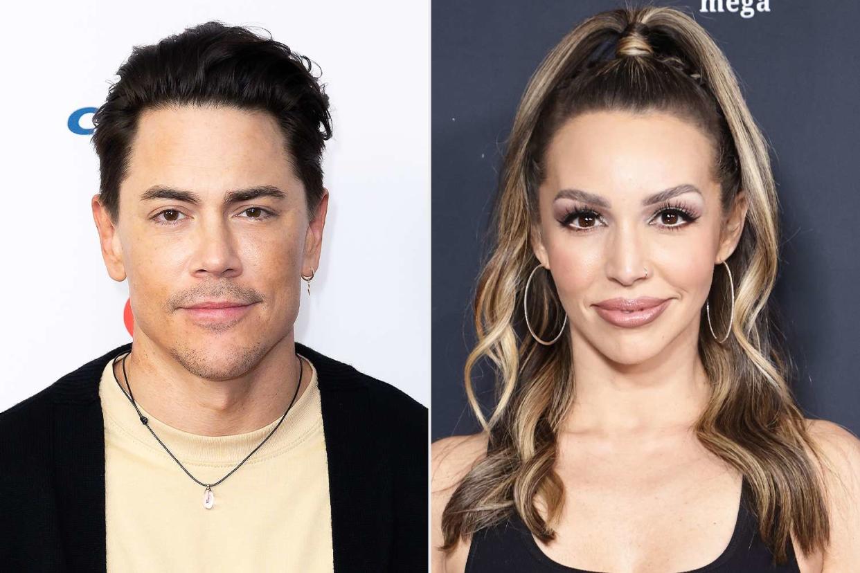 <p>Elyse Jankowski/Getty; Greg Doherty/WireImage</p> From left: Tom Sandoval; Scheana Shay