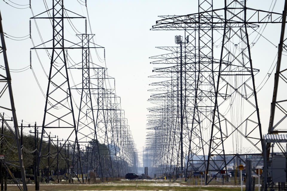 Image: Power lines in Houston (David J. Phillip / AP file)