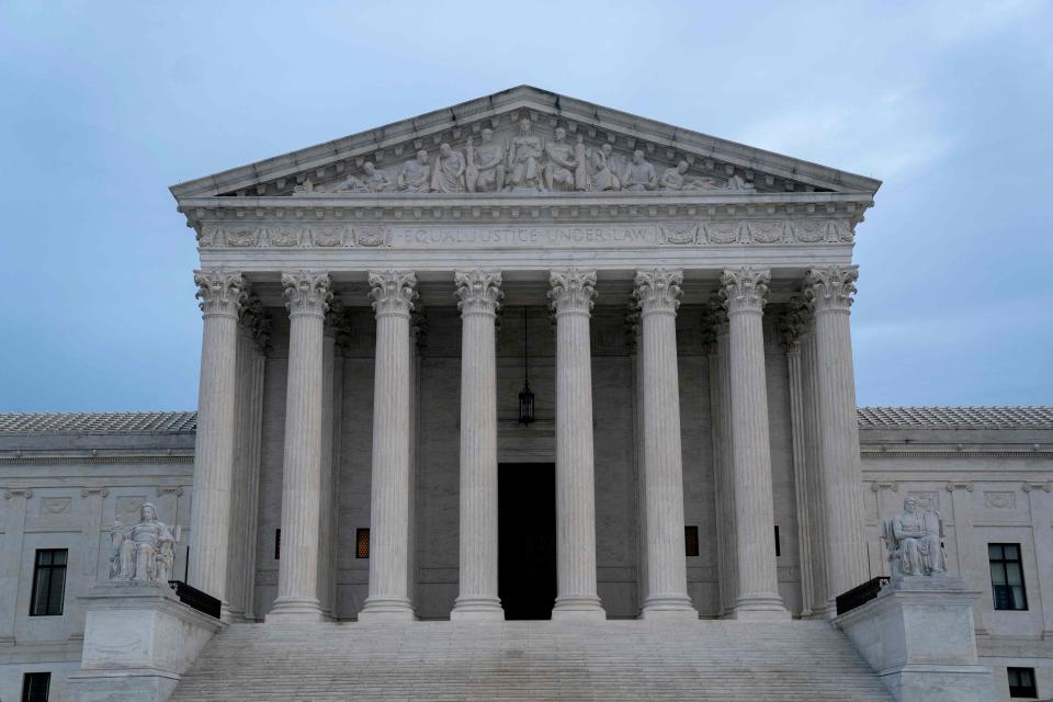 The U.S. Supreme Court building stands in Washington, D.C., on October 03, 2022.
