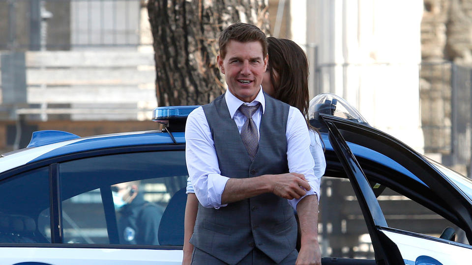 Tom Cruise has been filming 'Mission: Impossible 7' in various locations throughout Europe. (Samantha Zucchi/Insidefoto/Mondadori Portfolio via Getty Images)