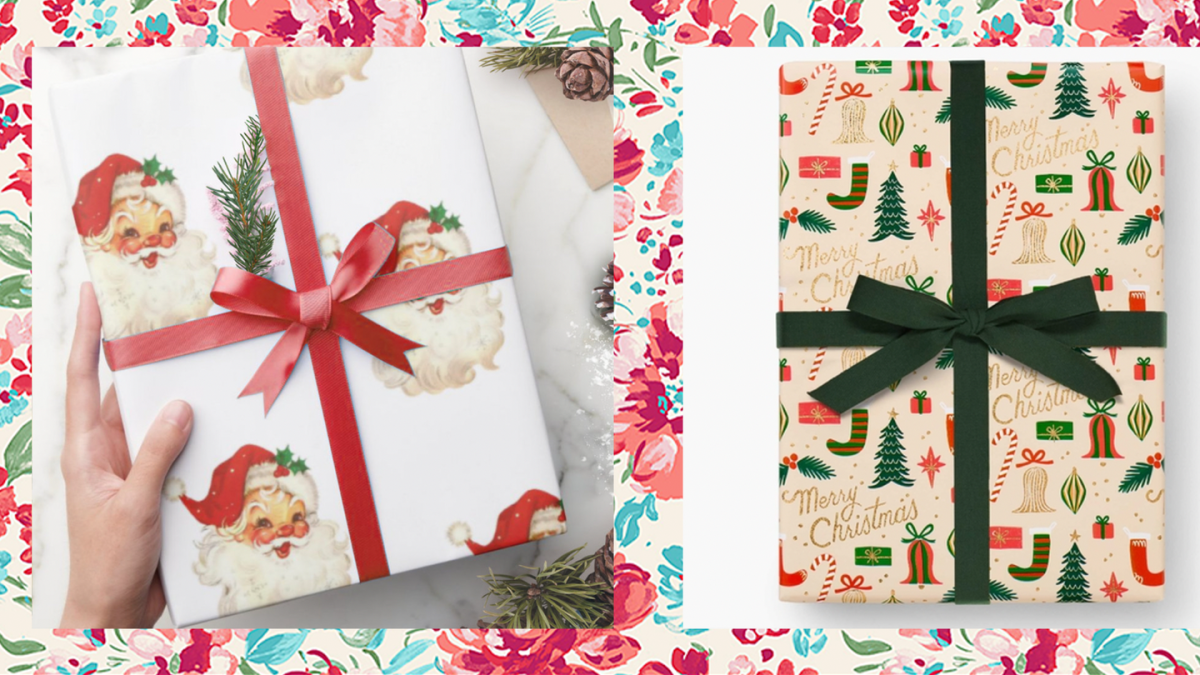 Personalized From Santa Wrapping Paper. Christmas Gift Wrap. Holiday Gift -  Yahoo Shopping