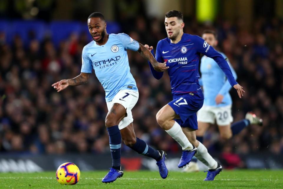 Raheem Sterling's Man City side lost 2-0 at Stamford Bridge (Getty Images)