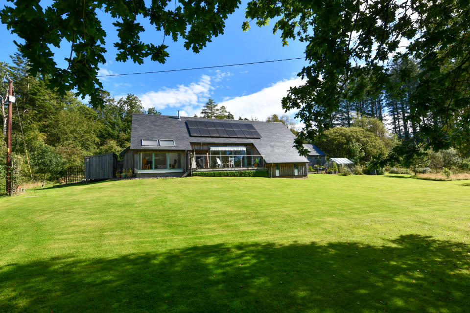 This converted village hall has been transformed into a light-filled, environmentally friendly home with very low energy bills.