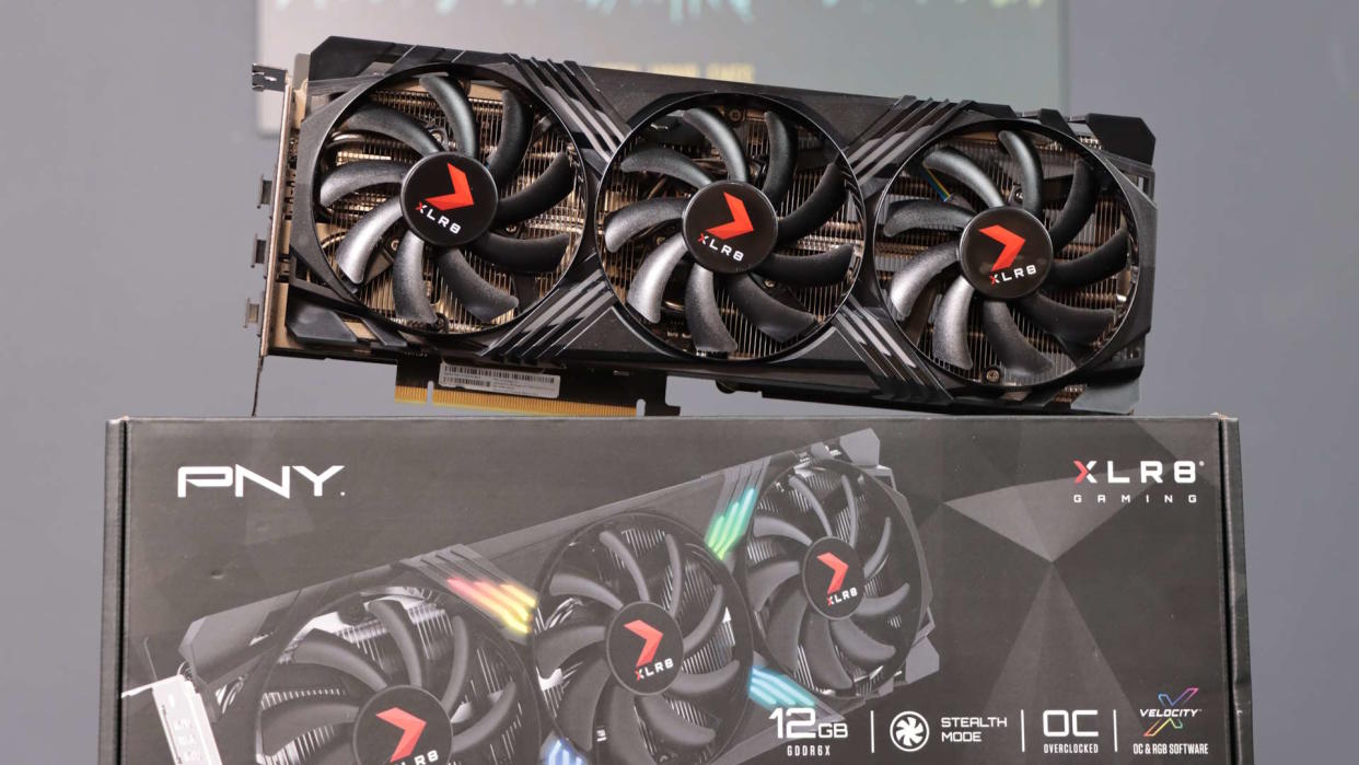  PNY RTX 4070 Super XLR8 graphics card. 