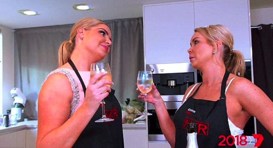 The sisters have been left reeling by viewers saying they've overdone the surgery. Source: Channel Seven